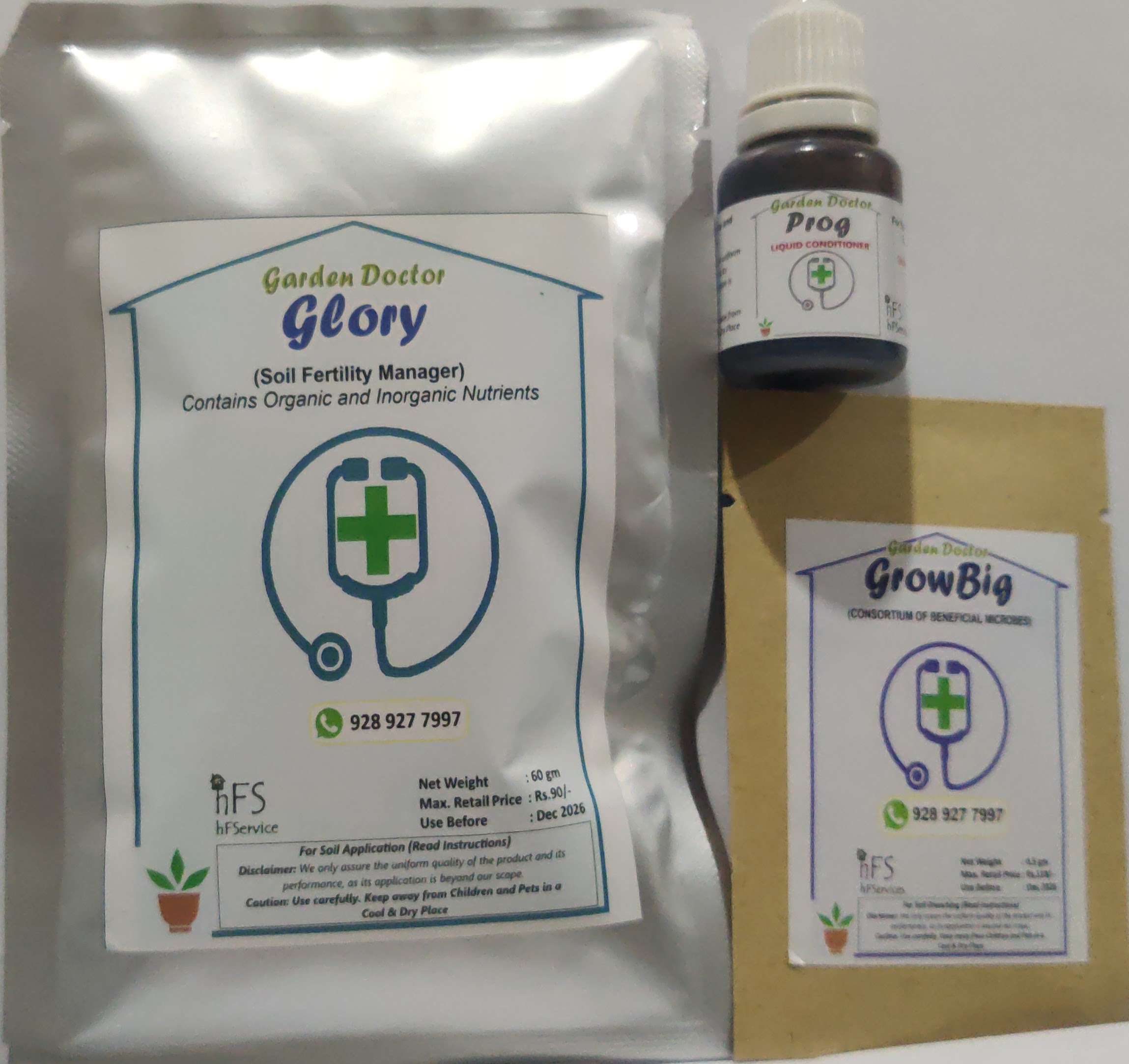 Glory, GrowBig and Prog - Combo for up to 12 plants